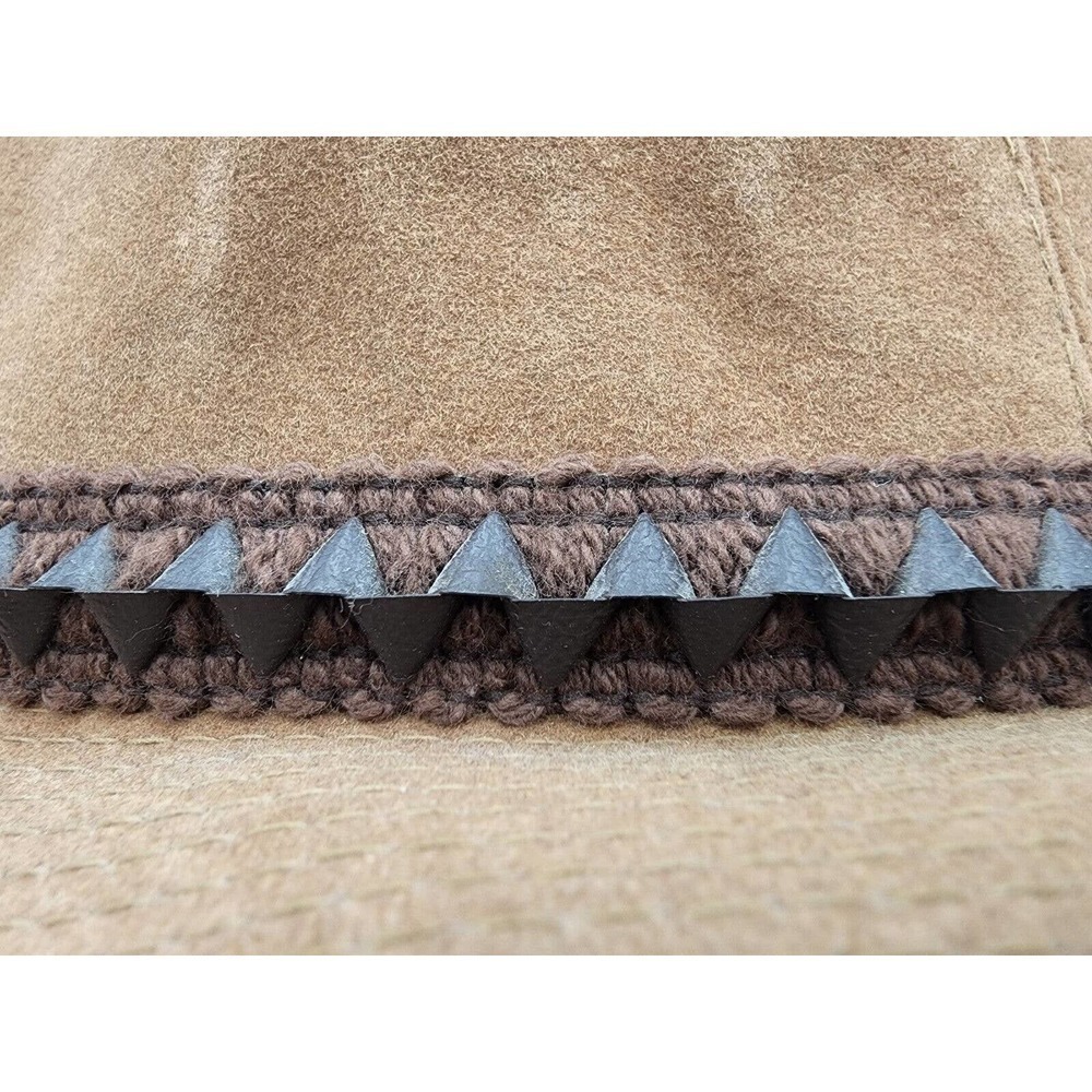 Vintage United Hatters Cap & Millinery Felt Fedora Feather Hat 7 1/12 - Picture 7 of 12